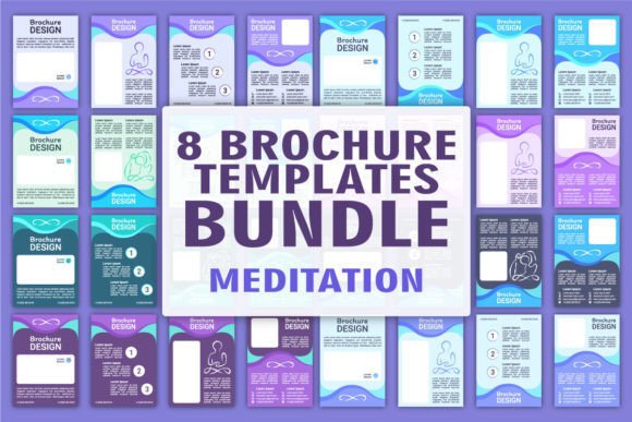 Communicating Calm: The Power of Yoga and Meditation Brochure Templates