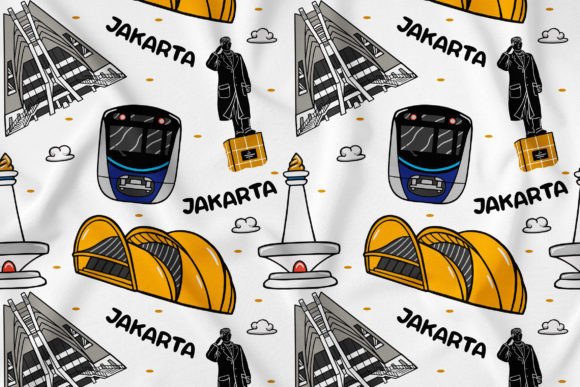 Jakarta Kawaii Doodle Pattern 3: Your Creative Toolkit