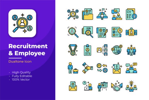 Optimize Your Professional Communications with Recruitment Icons