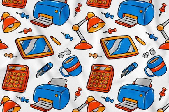 The Power of Playful Branding: Mastering Your Visuals with Business Kawaii Doodle Seamles Pattern 1