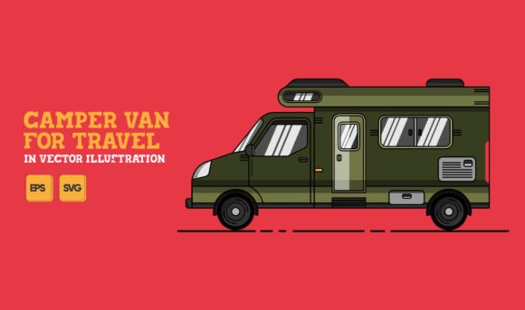The Practical Advantages of Using Vector Camper Van Illustrations for Design Projects